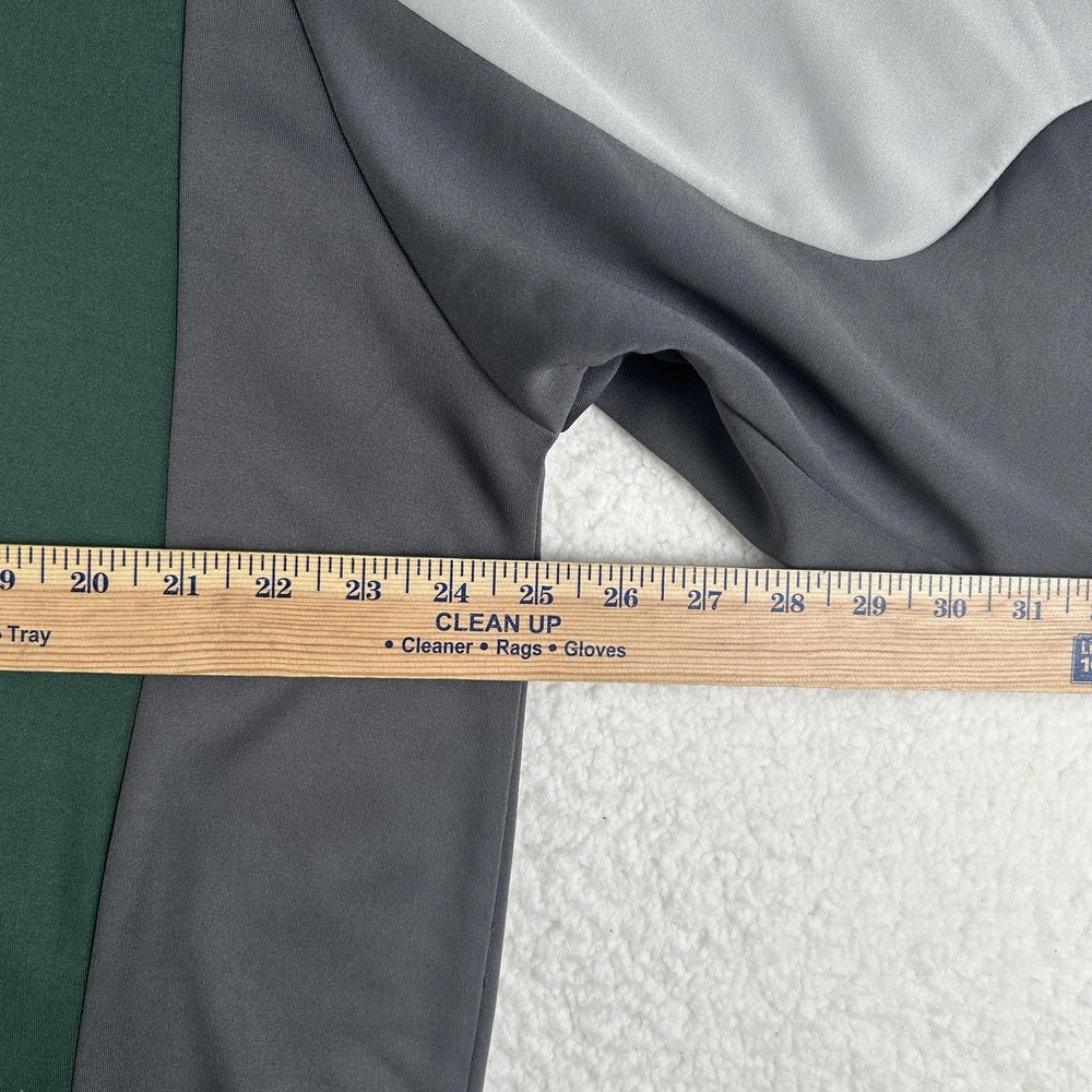 Green Bay Packers Jacket Mens Large Green Gray NFL Football Reebok Hooded Zip - Picture 14 of 16